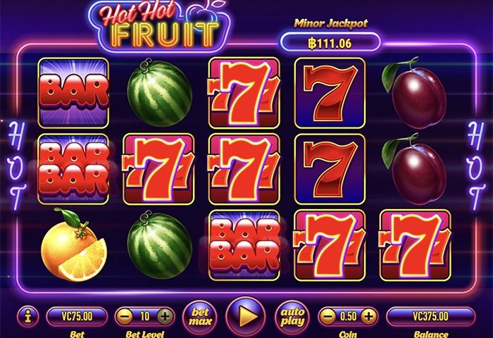 hothotfruit win with 777 symbol